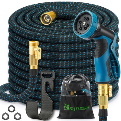 50 75 100ft HEAVY DUTY 4X Stronger Deluxe Expandable Flexible Garden Water Hose