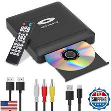 Mini HD DVD Player with Hdmi, Multi Region DVD Player for Smart TV, HDMI/RCA