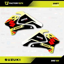 Racing Shroud Graphic Kit fits Suzuki DRZ125 01-07 DRZ 125 SHIFT Graphics Decal