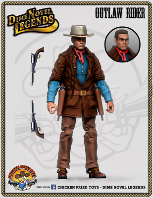 Dime Novel Legends 1:18 scale (4'') old west action figure Outlaw Rider