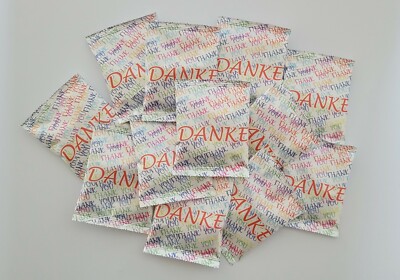 Gummibärchen ''Danke'', 25 Tüten je 10g, bunt gemischt