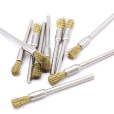 10 Pièce Laiton Brosse Boisseau 5mm pour Dremel Proxxon Frotteur Accessoire