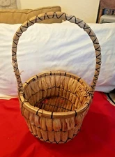Primitive Basket Gathering Corn Cob Corncob Country Kitchen