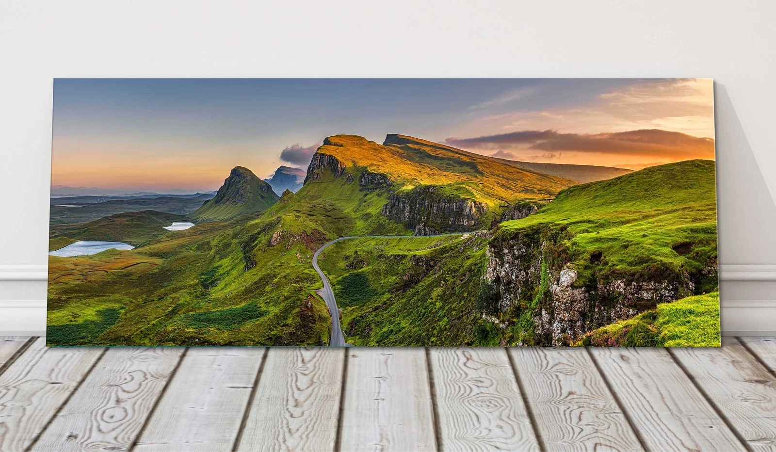 Perranporth Beach Cornwall Panoramic Canvas Print