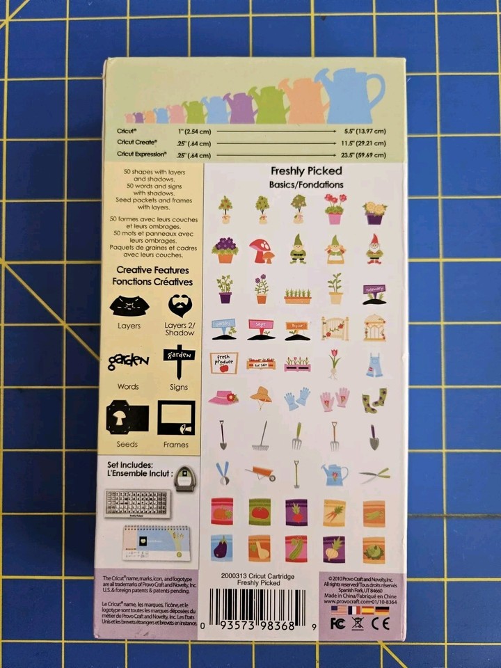 7 Cricut Cartridge Lot Sweet Treats Fancy Frames Freshly Picked