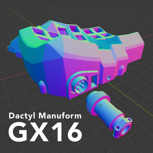 Dactyl Manuform GX16 Case - Picture 6 of 10