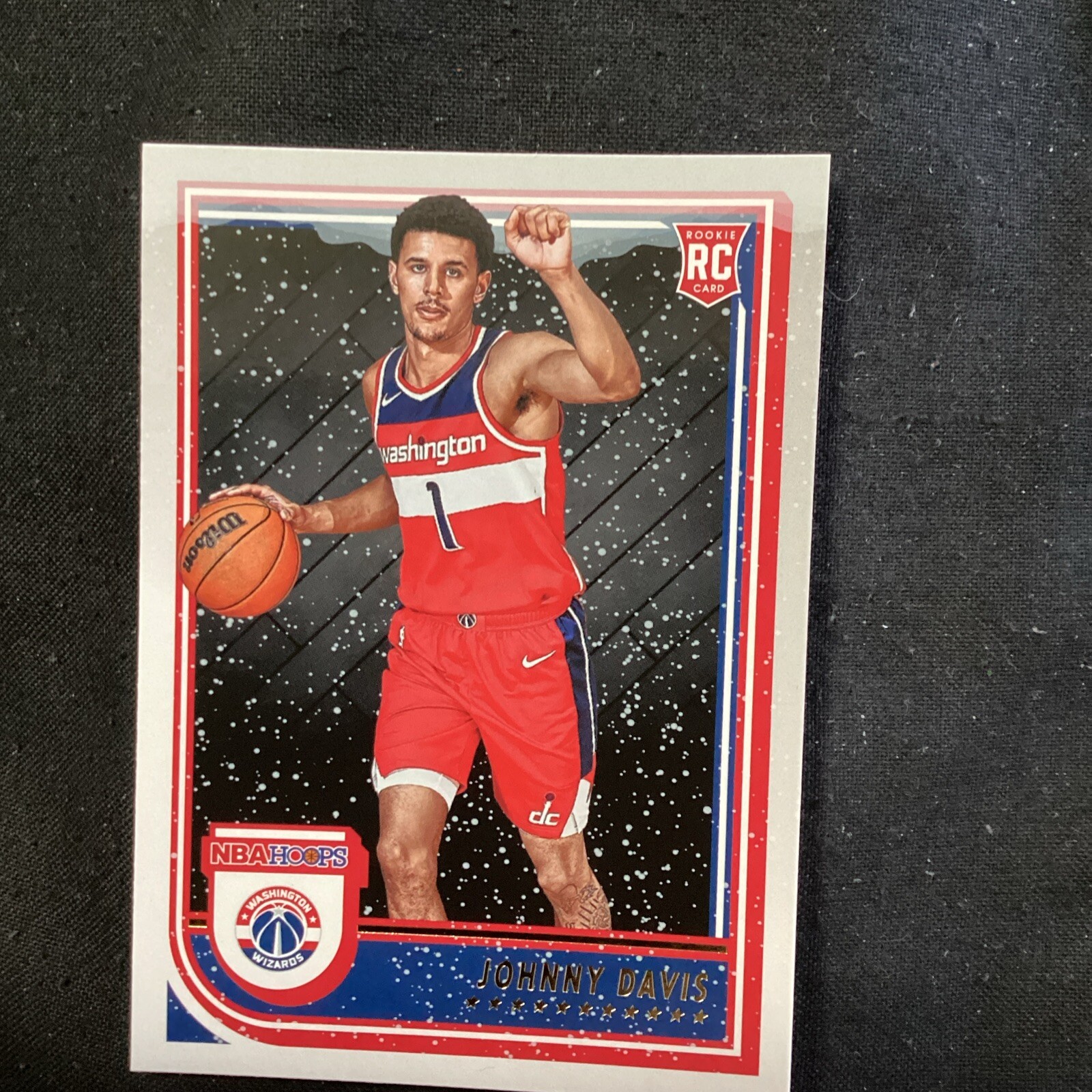 2022-23 NBA Hoops Winter Parallel Johnny Davis #240 Rookie Wizards            2