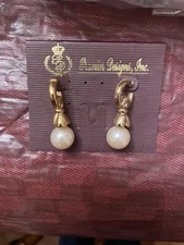 premier designs Gold Earrings With 3 Color Choices, Interchangeable