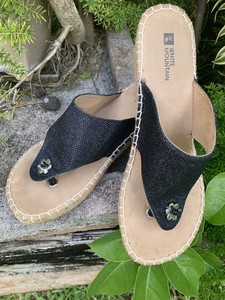 white mountain glitter sandals