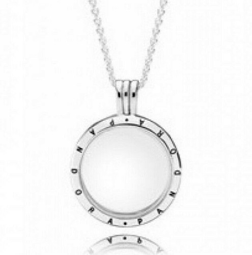 Silver Floating Locket Charm Pendant 
