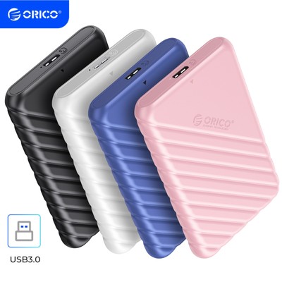 ORICO 2.5'' External Hard Drive Enclosure USB C to SATA for 7mm and 9.5mm HDD SSD