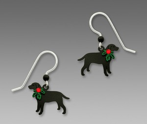 black labrador earrings