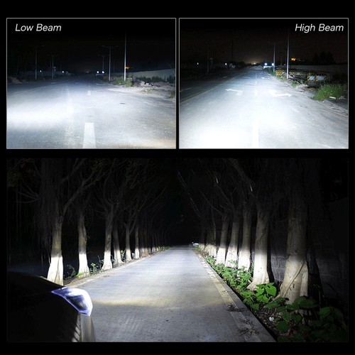 QUAYUB H15 LED Headlight Bulbs High Low Beam DRL 6000K Brighter White Lamp 2x - Foto 13 di 14