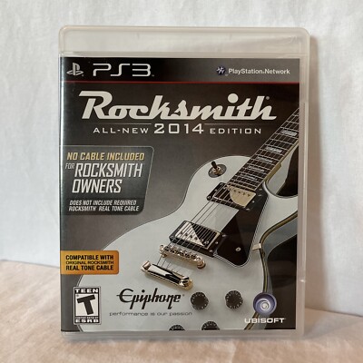 Used PS3 Rocksmith 2104 Ubisoft with cable, great condition ￼