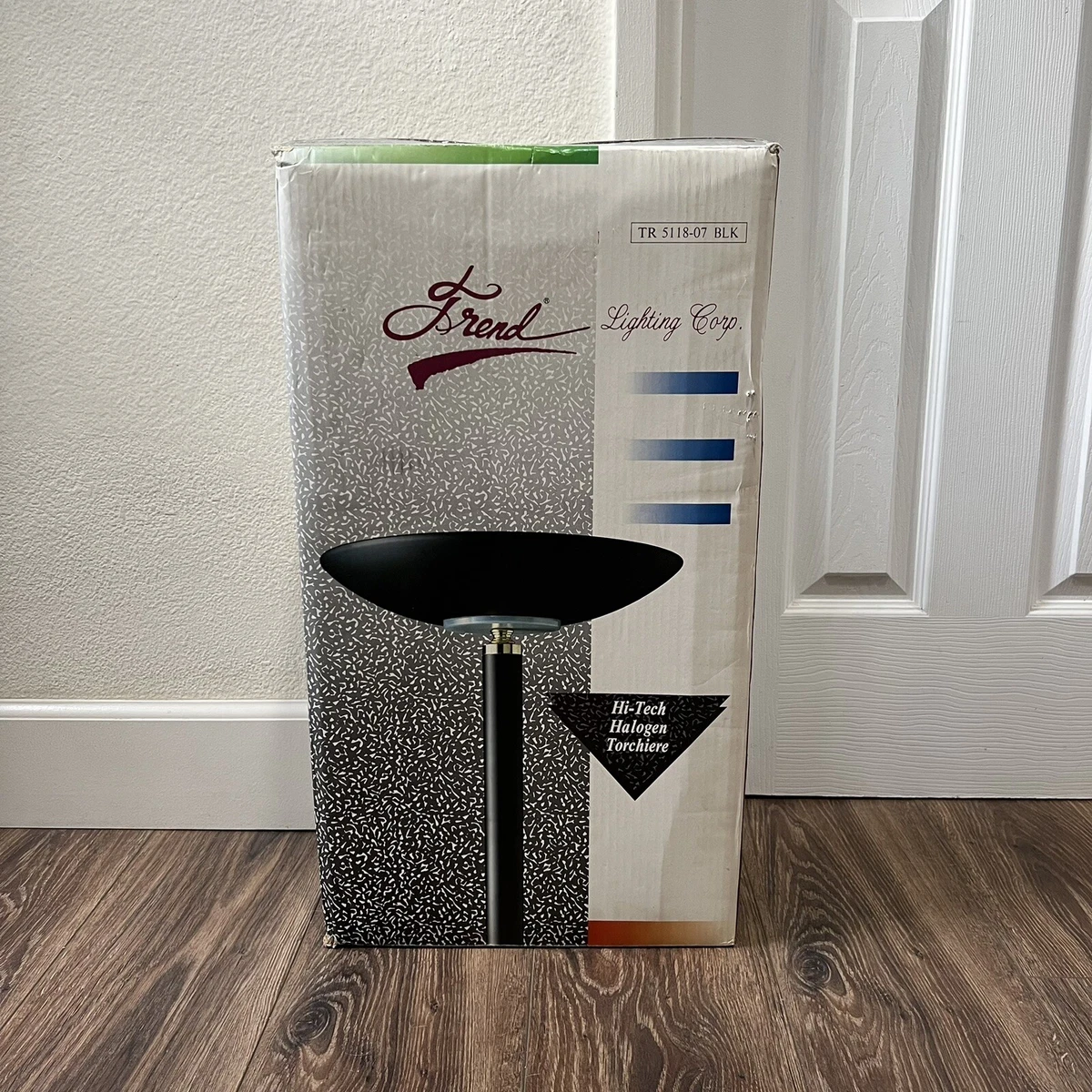 Black halogen cheap floor lamp
