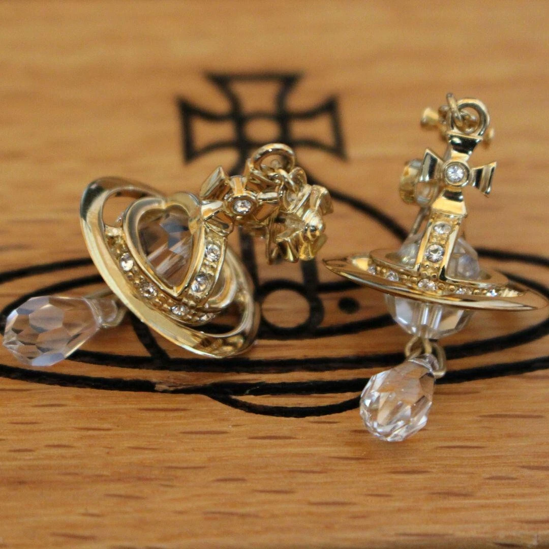 Vivienne westwood crystal earrings sale