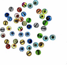 100 Pcs 6mm Dragon Eye Glass Cabochons for Sculpture Fantasy Crafting Jewelry DI