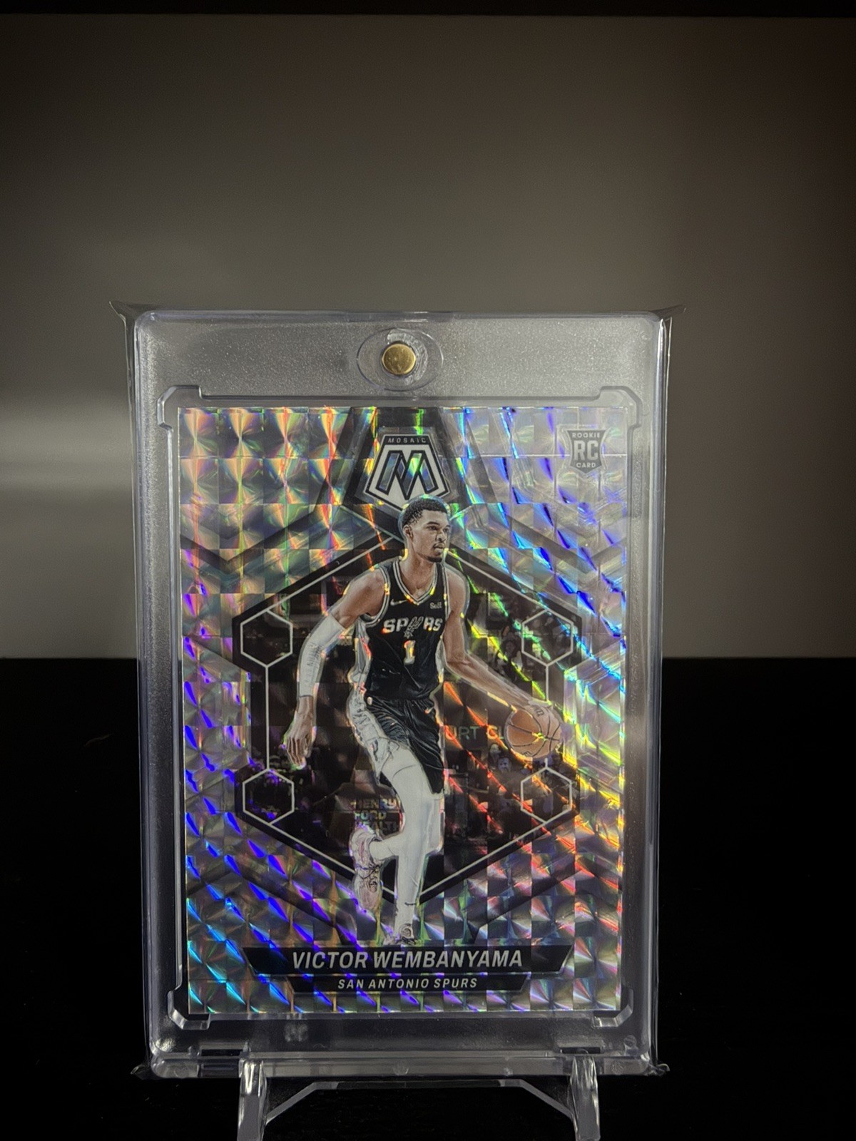 Victor Wembanyama 2023-24 Panini Mosaic Silver Mosaic Prizm (RC) #238 Spurs