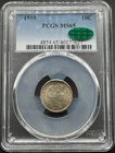 1910 BARBER SILVER DIME PCGS MS65 CAC 04ECD26