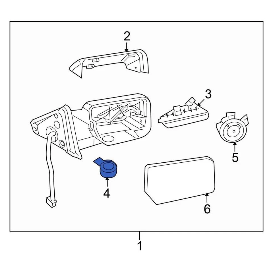 For Lincoln Navigator 2007-2014 Lincoln JU5Z13B374A Outer Courtesy Light Lens - Imagem 2 de 4