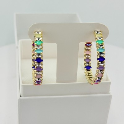 Bomb Party Summer Jewel Candy Earrings Fizztopia Rep Exclusive on Yellow Gold