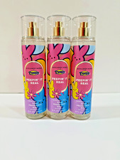 Bath & Body Works Lot Of 3 Bottles Peeps Peepin It Real Fine Fragrance Mist 8 Oz