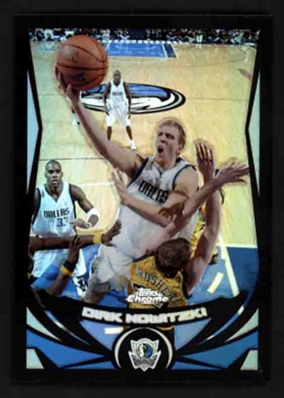 2004-05 Topps Chrome Dirk Nowitzki Black Refractor /500 Dallas Mavericks #41