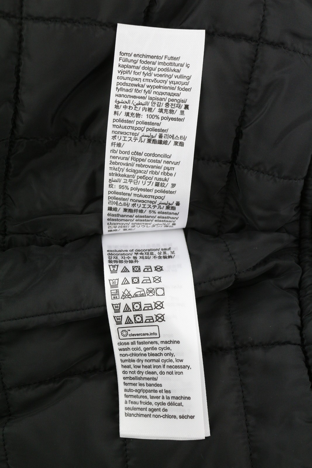 CALVIN KLEIN Men Jacket L Black Bold Logo Quilted Loose Fit Bomber RRP149 * thumbnail 9