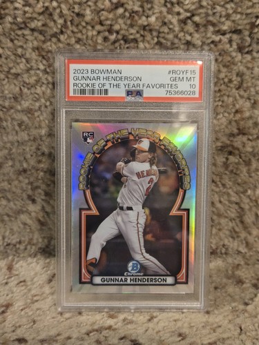 2023 Bowman - Rookie of the Year Favorites #ROYF-15 Gunnar Henderson (RC) PSA 10