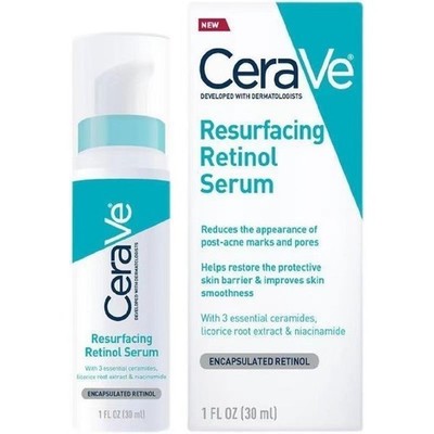 30ml Cerave Resurfacing Skin Renewing Retinol Hydrating Hyaluronic Acid Serum-DE