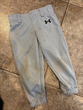 Youth XXXS Under Armour Baseball Grey Pants
