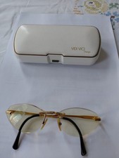 Vidi Vici Germany Hochwertige randlose Brille  mit Brilli,Gold Plated,handbemalt