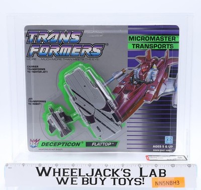 Micromaster Flattop Green Border AFA HIGHEST GRADE 80+ POP 1 Transformers Hasbro