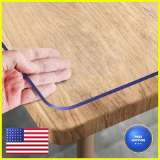 Royhom Clear Table Protector 36 X 84 - Plastic Table Cover Clear Table