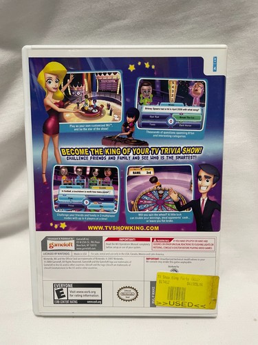 Nintendo Wii Video Game TV Show King Party Preowned - Picture 2 of 3