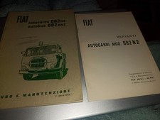 LIBRETTO USO E MANUTENZIONE AUTOCARRO FIAT 682 N2 RN2 7°ED. 1960 + SUPPLEMENTO