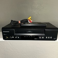 Magnavox VCR 4 Head HQ VHS Player MVR440MG/17 with Remote - TESTED WORKS