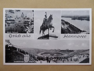 Stadionpostkarte Niedersachsen Stadion Hannover Hannover 96 1958 Nr. L 32