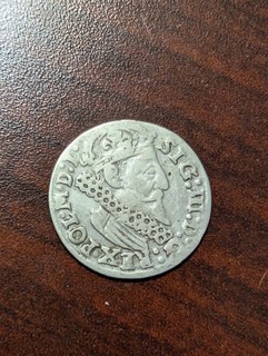 1610 Polish Lithuanian 3 Groschen Trojak Sigismund III Vasa Silver Coin