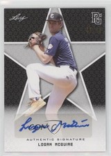 2020 Leaf Perfect Game National Showcase 48/50 Logan McGuire #BA-LM1 Auto nd3