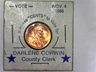 1985 d, Lincoln Cent, Darlene Corwin