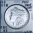 1900 BU GEM MORGAN SILVER DOLLAR UNC MS+++ U.S. MINT RARE COIN 6738