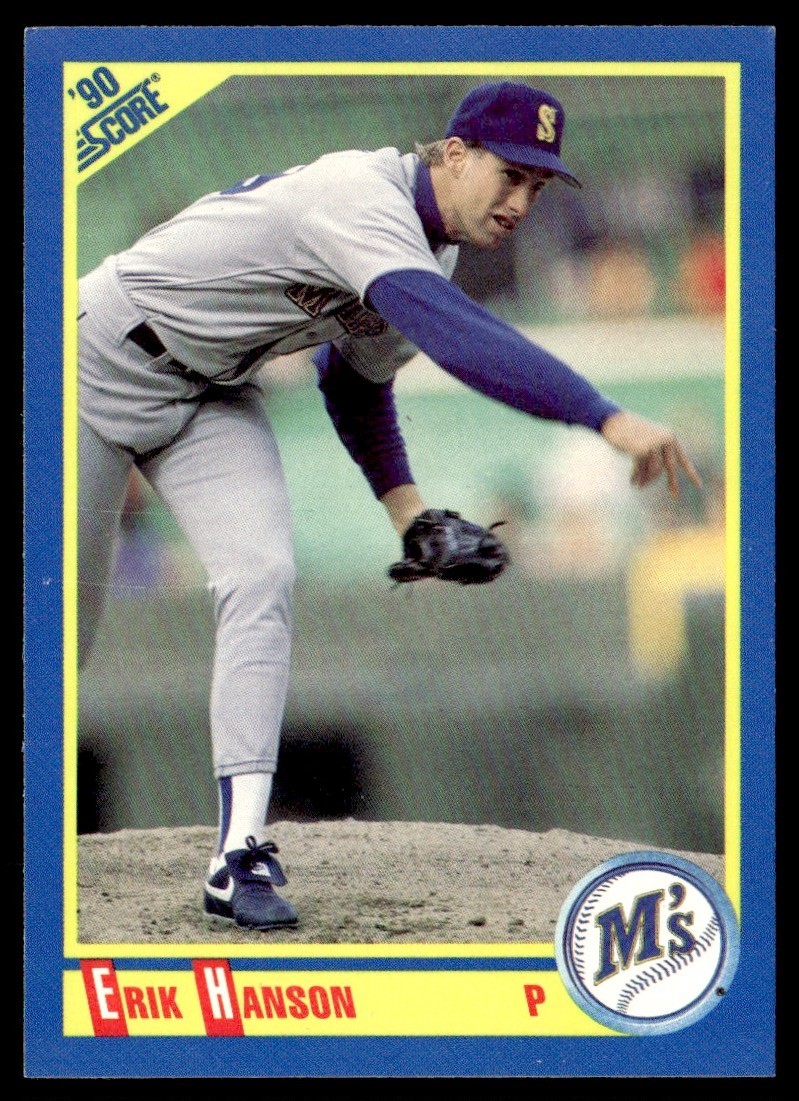 1990 Score Erik Hanson Seattle Mariners #530