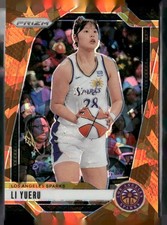2024 Panini Prizm WNBA #23 Li Yueru Ice Orange Prizms