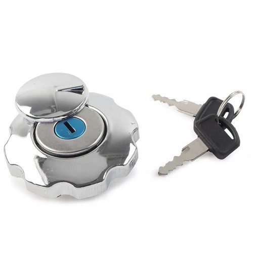 Secure Your Fuel Tank with Aluminum Alloy Lock Cover for Motorcycles 2 Keys - Picture 6 of 12