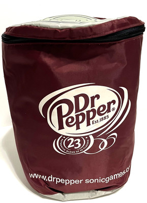 DR PEPPER Sonic Drive-In Promo Cooler Insulated Ice Tote Carry Picnic Round Bag