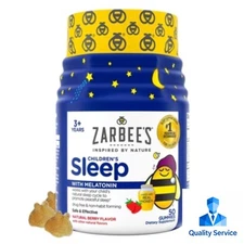 Zarbee's Kid's Sleep Gummies with Melatonin- Natural Berry - 50ct