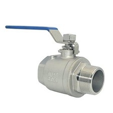 Full Port Ball Valve S304 Stainless Steel 304 Heavy Duty for Water, 1-1/2"