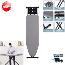 Deluxe Ironing Board Foldable Full Size w/ Heat Resistant Cover Heavy Duty Legs