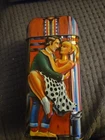 Vintage Churchill Jukebox Tin Embossed Money Box. Pre-Owned.